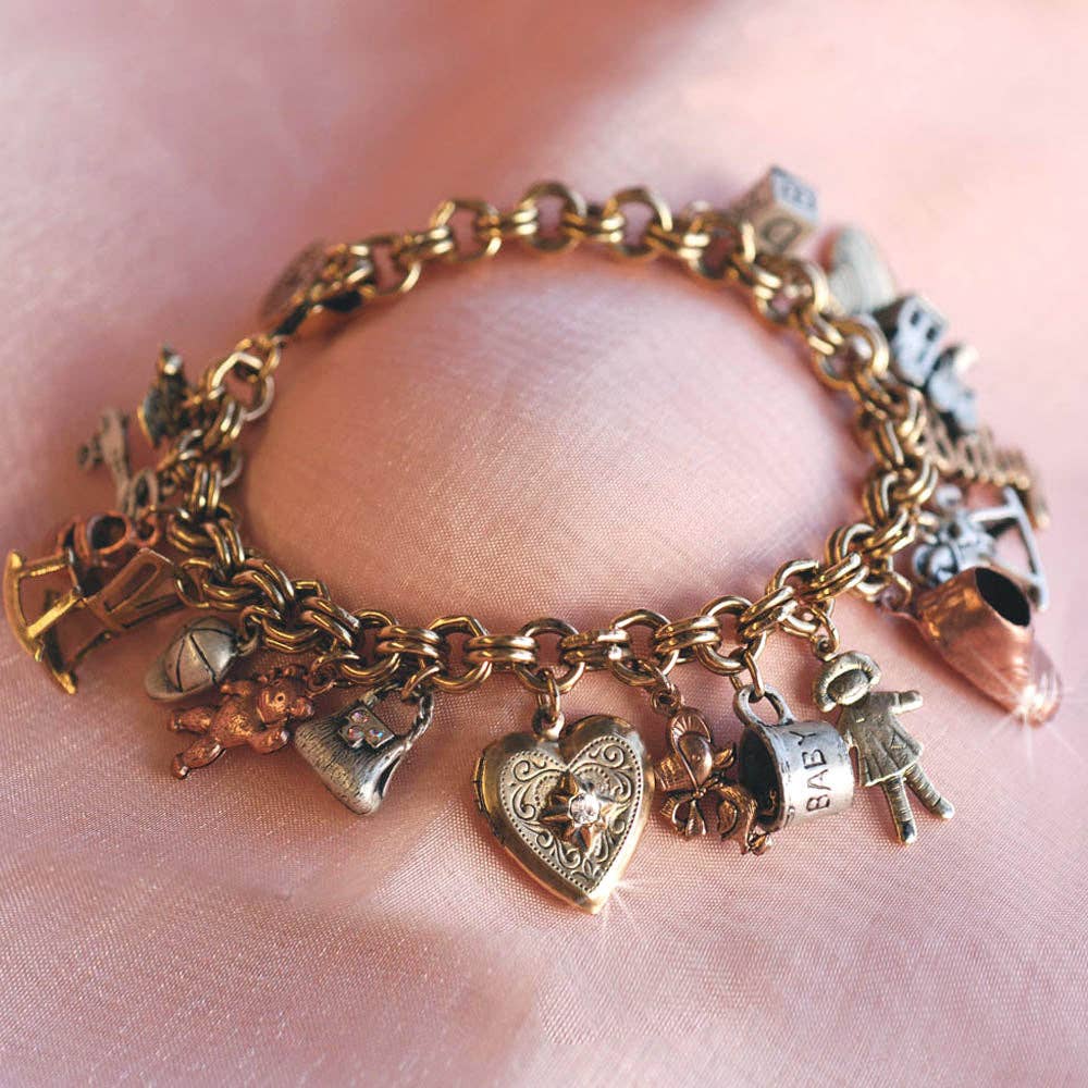 Joyería Sweet Romance - Pulsera con dije de mamá bebé BR680