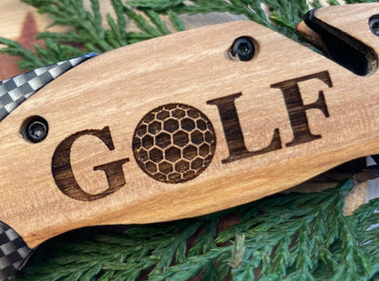Just Golf Knife - Quail Tail Laser Art