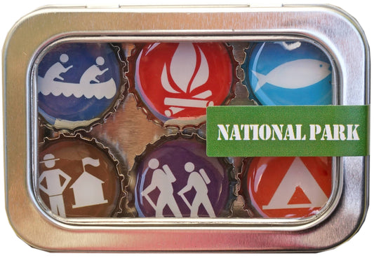 National Park Magnets - Spring decor, Handmade & Eco-friend 