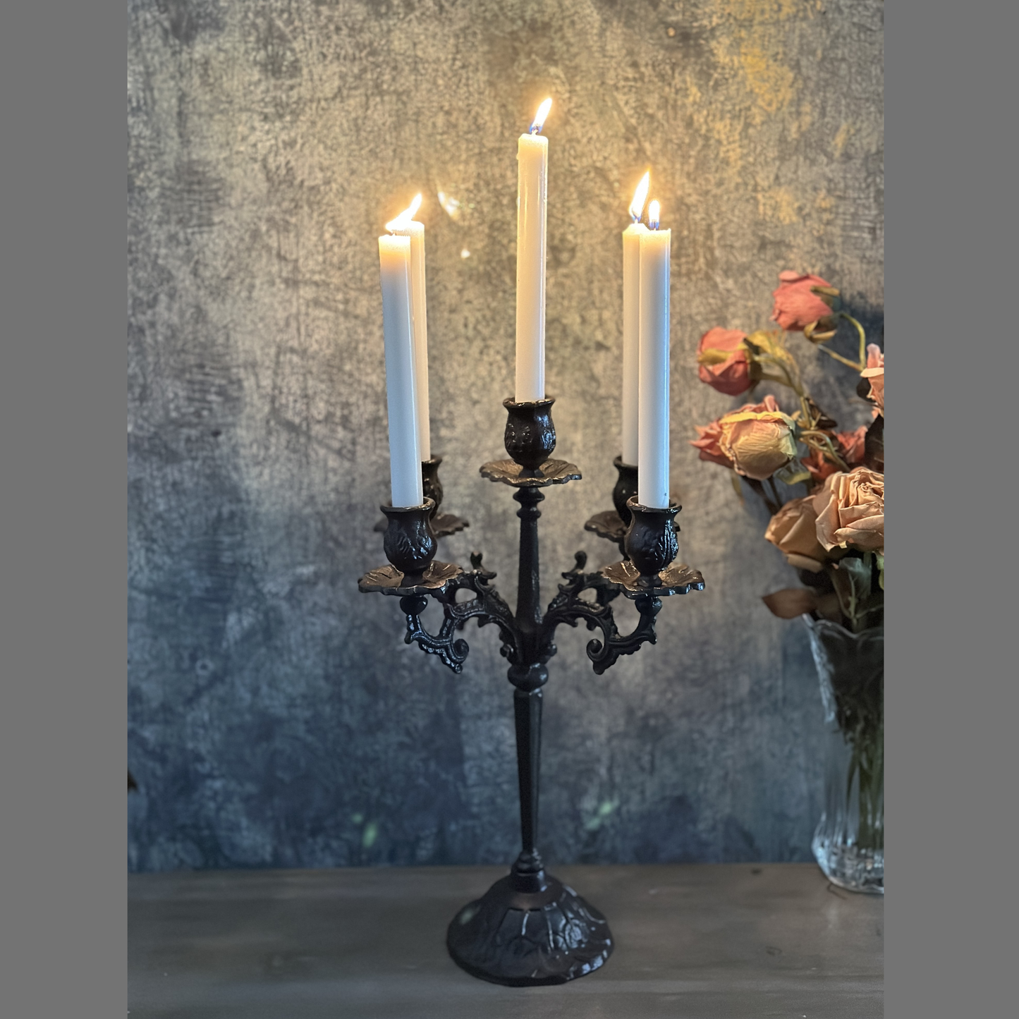 Vagabond Vintage - Heavy Duty Cast Iron Candelabra