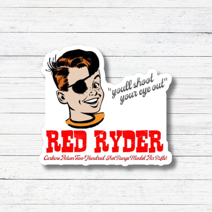 Oily Graphic Creations - Red Ryder- A Christmas Story Sticker/Magnet