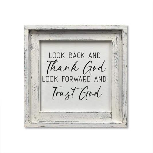 Jarmz Designs - LIENZO ENMARCADO GRACIAS A DIOS CONFÍA EN DIOS