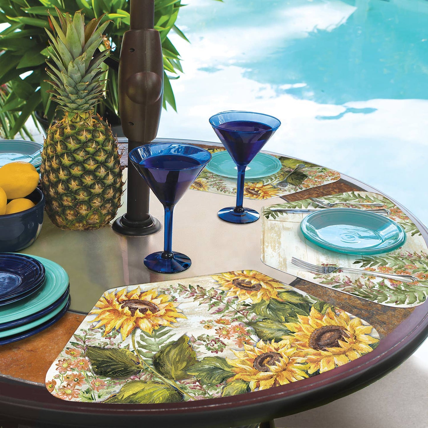 Sunflower Wedge Reversible Flexible Placemat