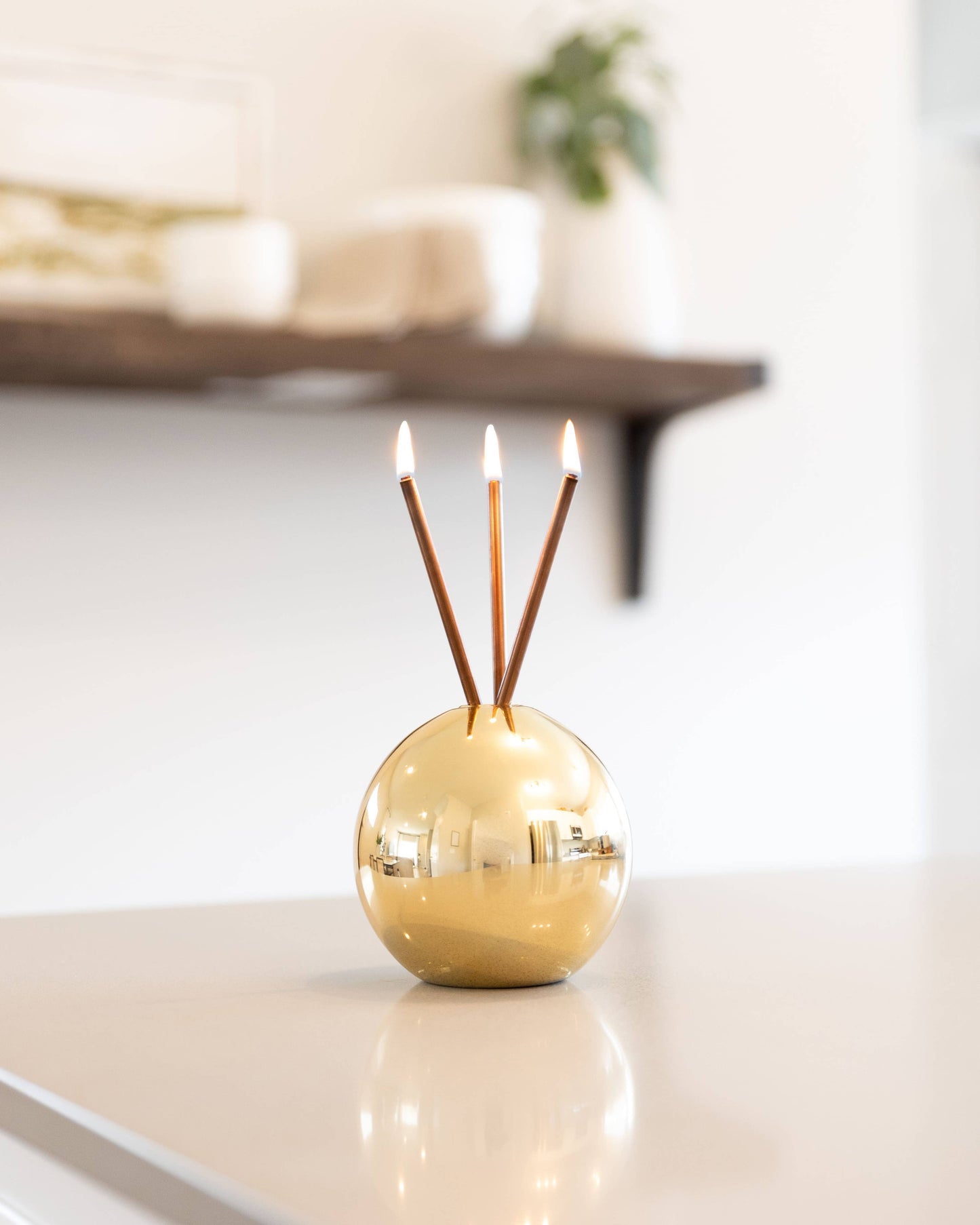 Neva Gold Metallic Vase for Everlasting Candles