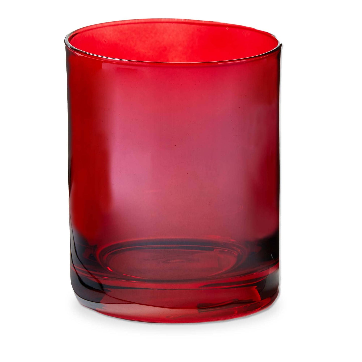 Red Beverage Glass