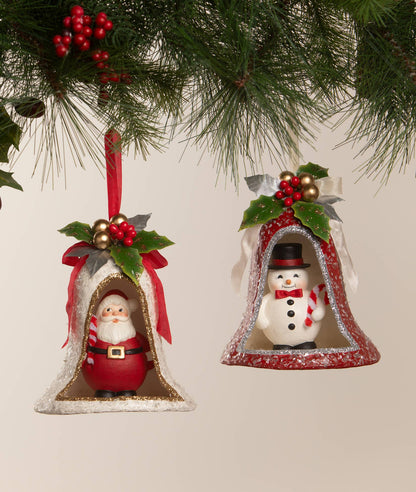 Bethany Lowe Designs - Kitschmas Snowman in Bell