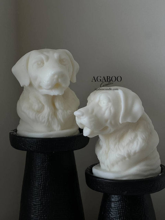 Cute Dog's head Candle 4.5x4in - Animals