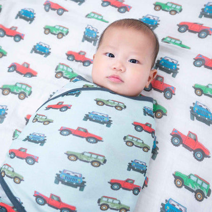 LollyBanks - Adventure is calling Baby Sleep Swaddle 100% Organic Cotton