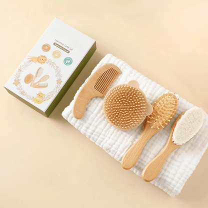 Baby Hair Brush & Comb Set: 4pcs Brush Set