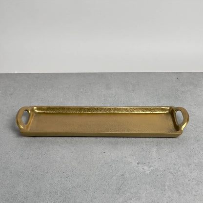 GOLD RECT TRAY