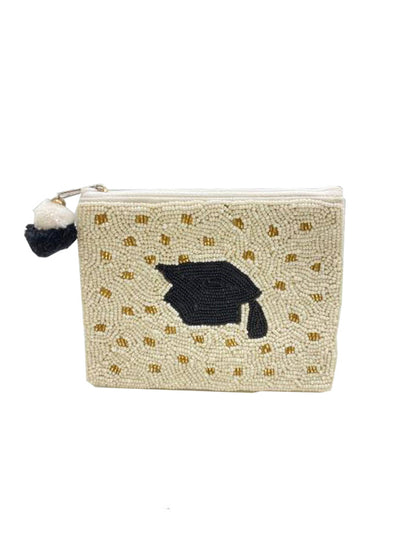 Graduation Beaded Coin Purse
