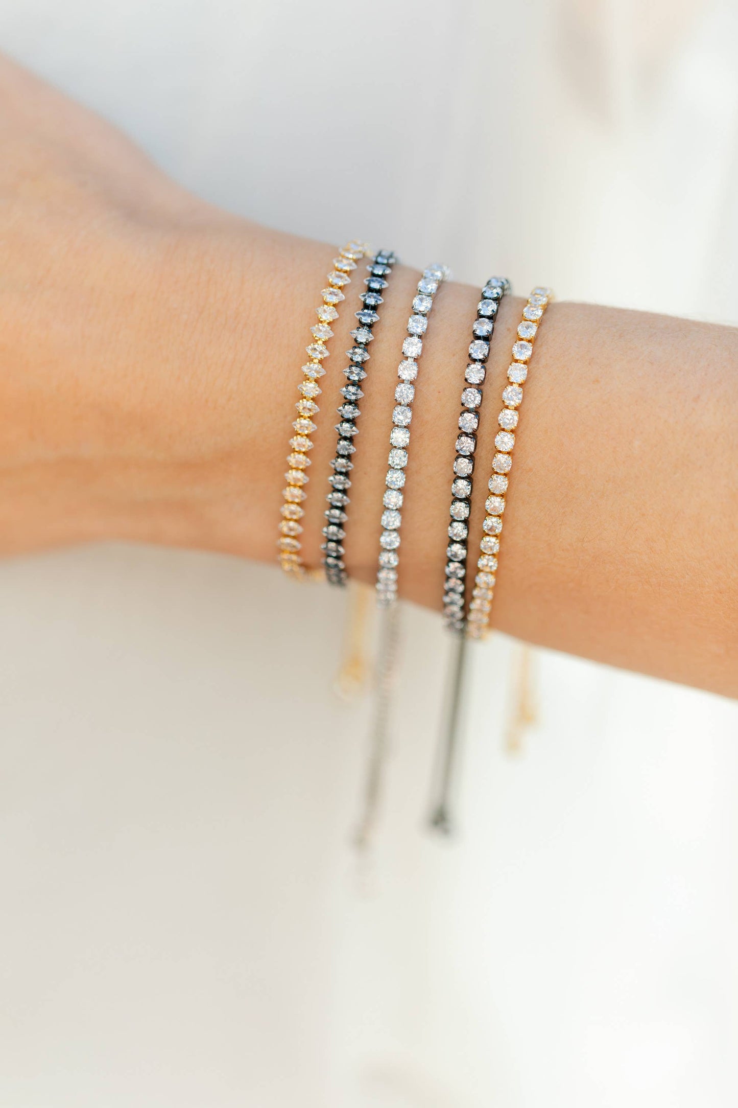 Pulsera de tenis con polea de 3 mm