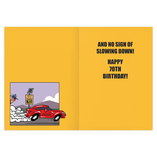 You Hit 70! 70th Birthday Card