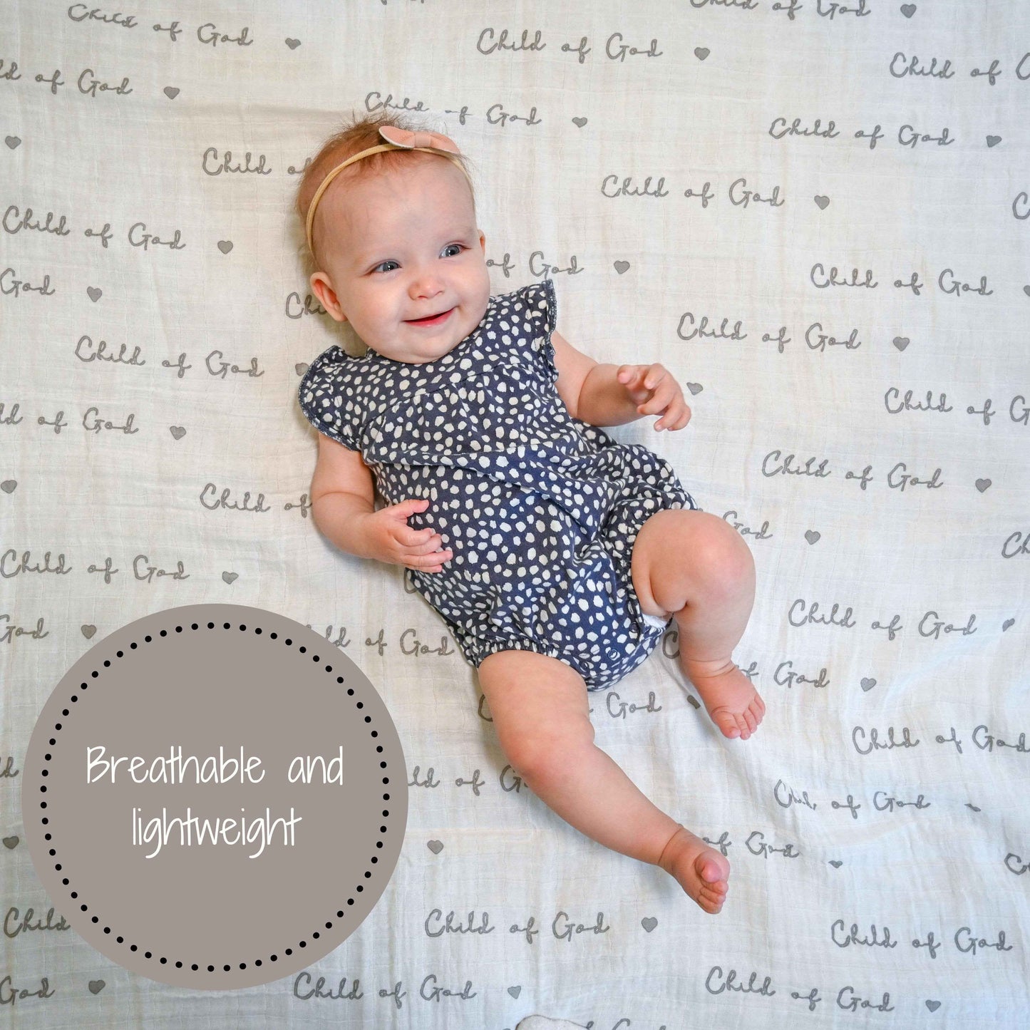 LollyBanks - Child of God Baby Muslin Swaddle Blanket