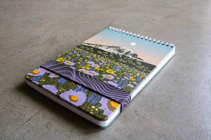 Mountain Flowers Spiral Bound Notebook