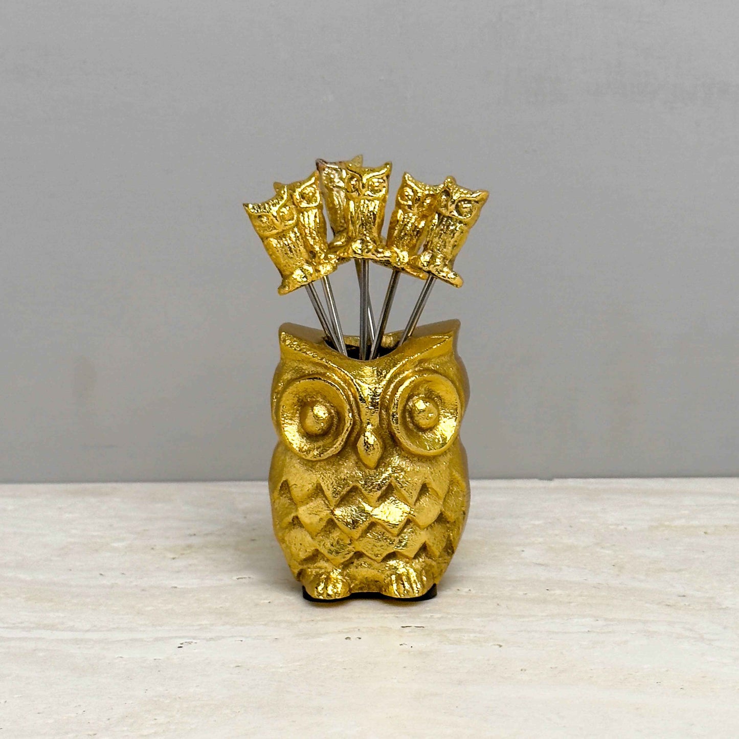 Alum Owl Picks Set of 6