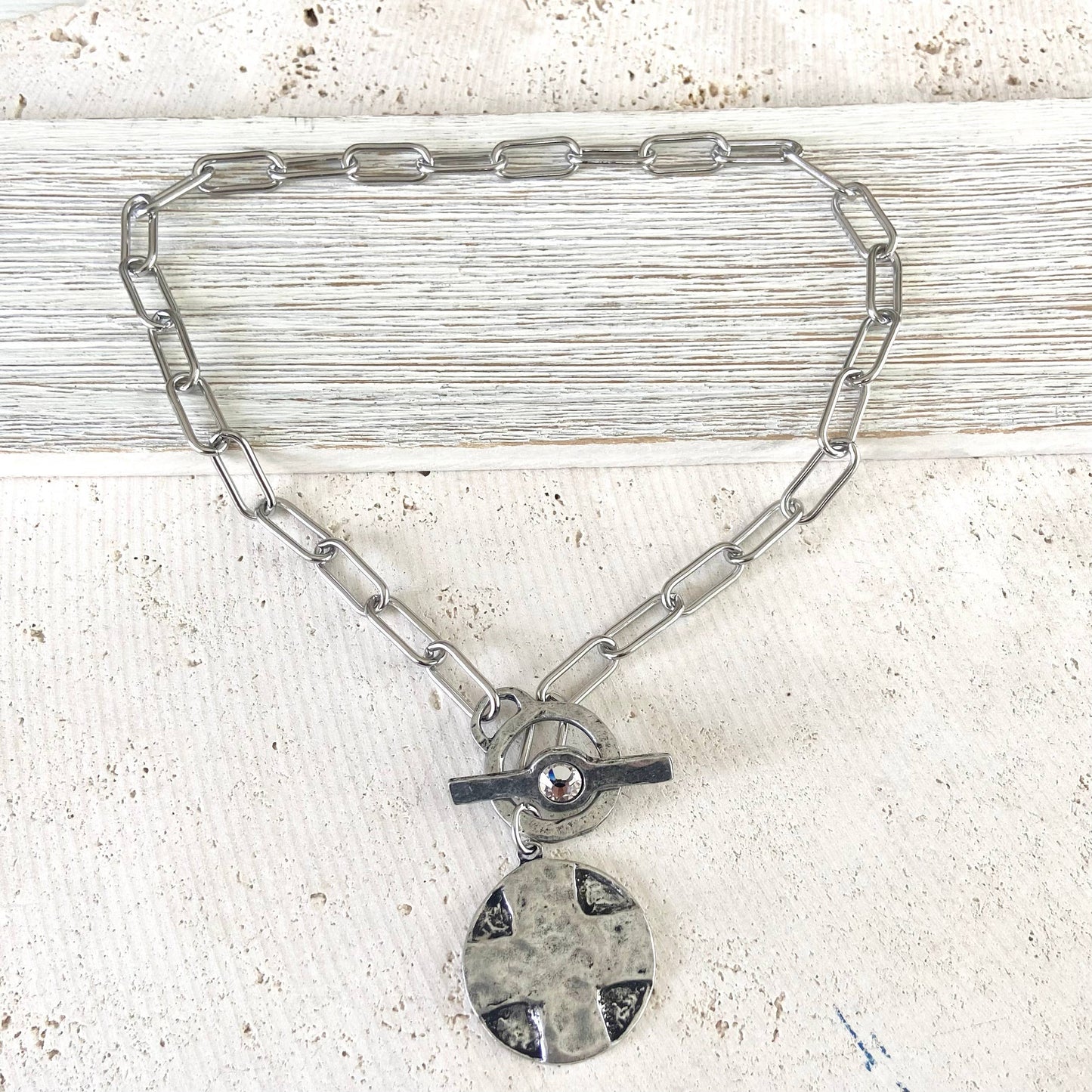 Lord’s Prayer religious medallion non tarnishing jewelry 