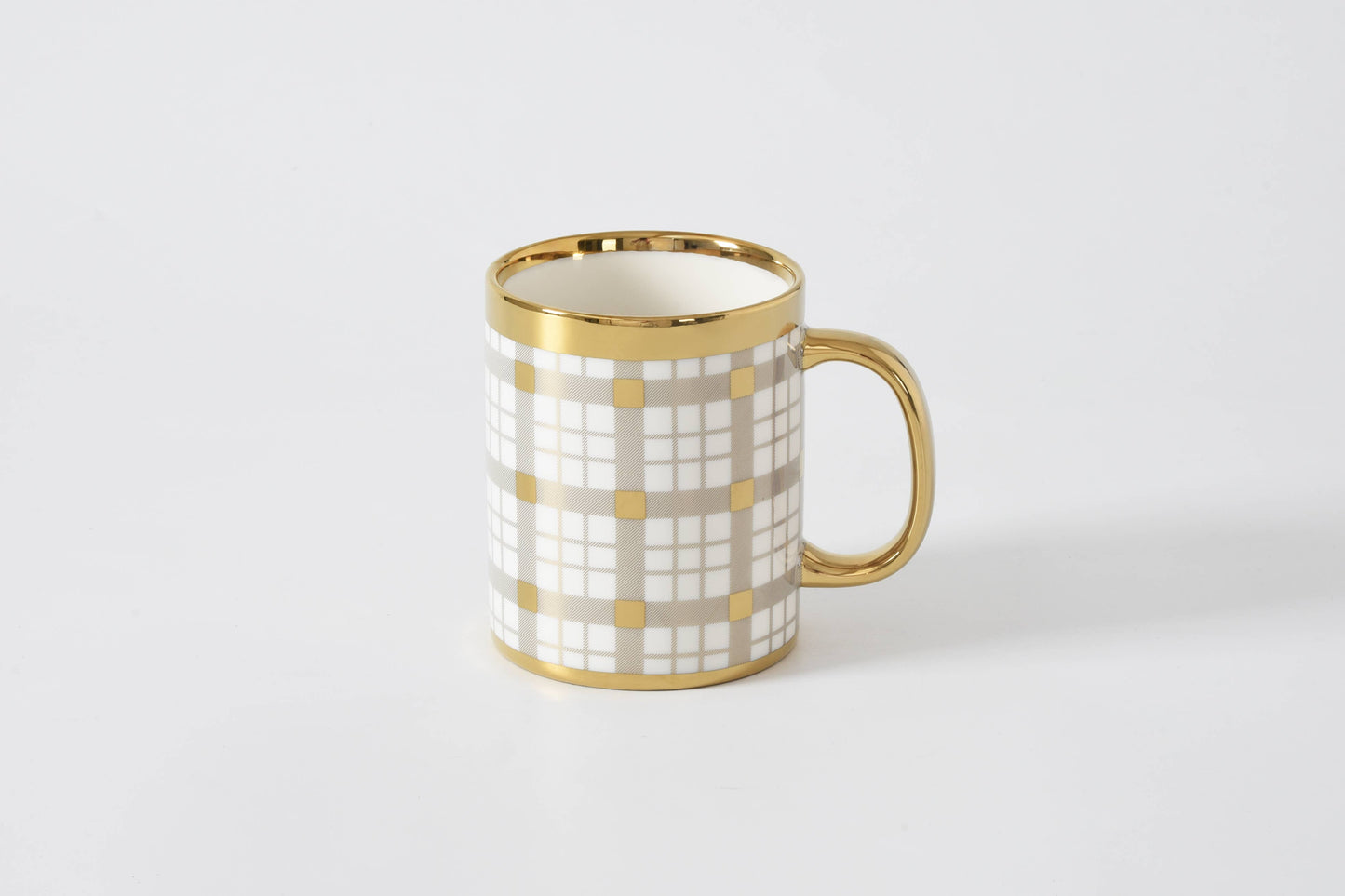 Mug Gold Plaid