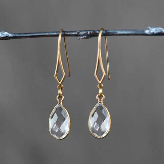 Diamond Hook w/ Semi Precious Tear Drop