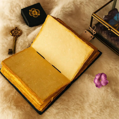 Handmade Fairy Leather Journal  Book of Shadw