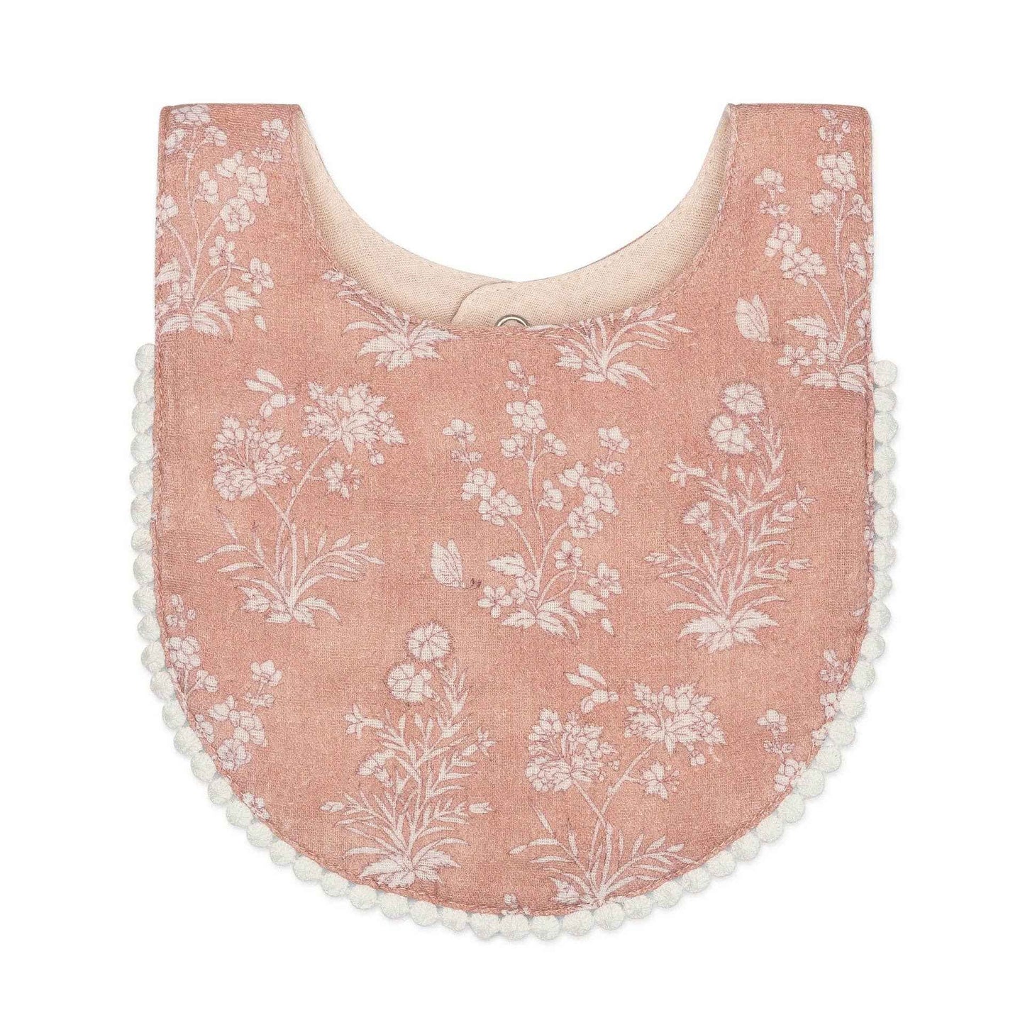Crane Baby - Violet Floral Cotton Baby Bib Set (3 Pack)