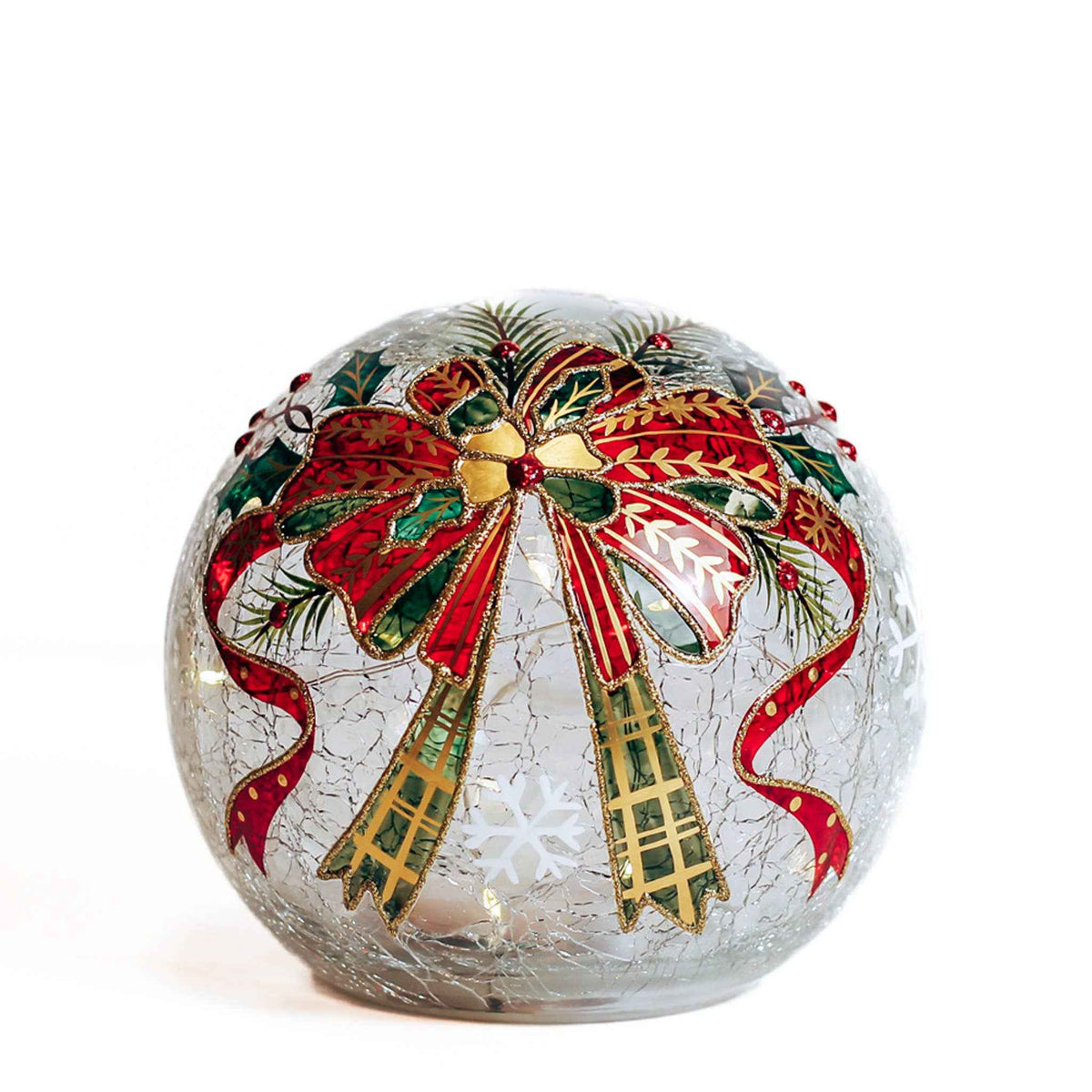 Celebration LED Glass Orb – Christmas Holiday Home Decor
