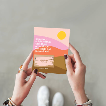 Scratch-off Card - You Carry a Light - Encouragement