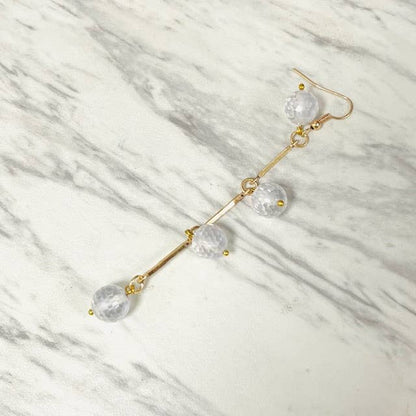 Anita K By Blushing Pink - Faceted Cubic Zirconia Bead Dangle Earring
