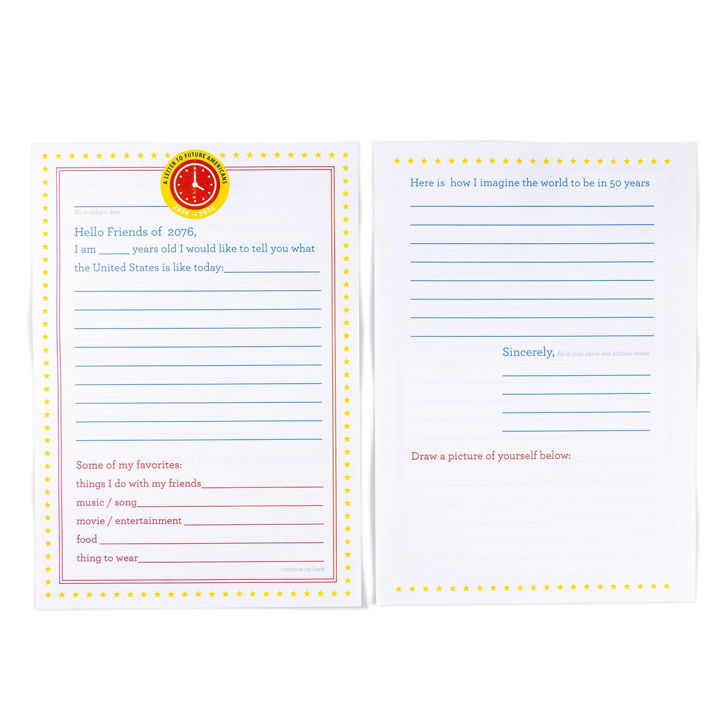 Write a Letter to the Time Capsule | Letter Writing Kit