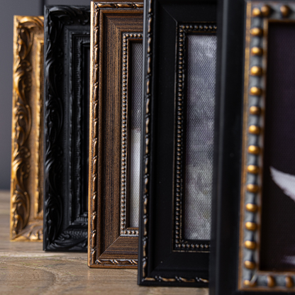 Aceitunas Vintage | Arte enmarcado en latón francés con molde dorado