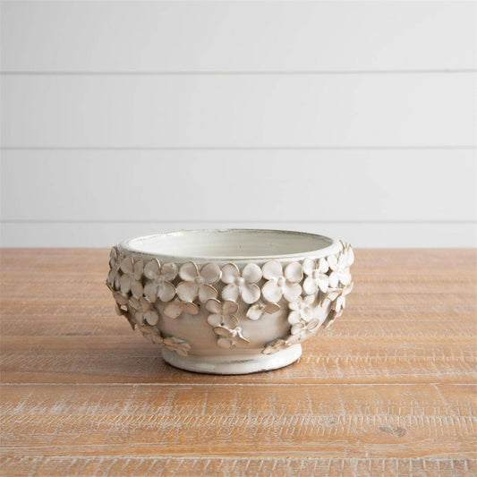 Bowl With 3D Sculpted Florals