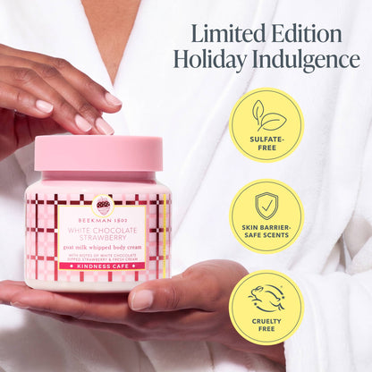 White Chocolate Strawberry Whipped Body Cream 8oz