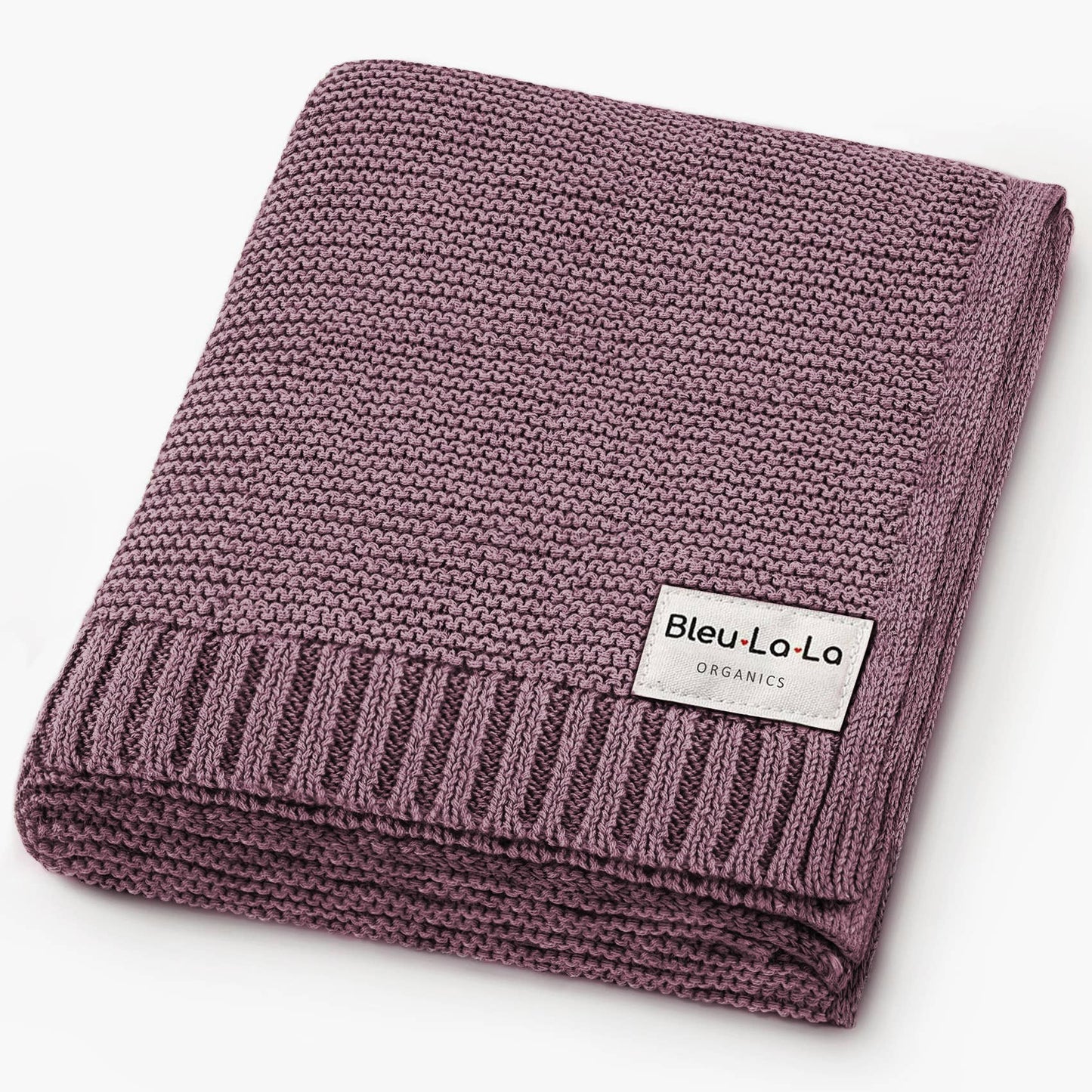 Swaddle Baby Blanket: Heritage Knit Plum