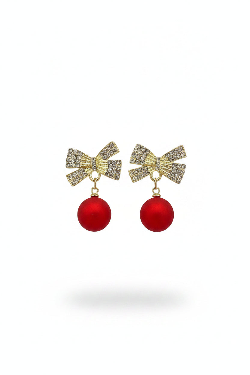 Whispers Classy Bow ornament Dangle Earrings