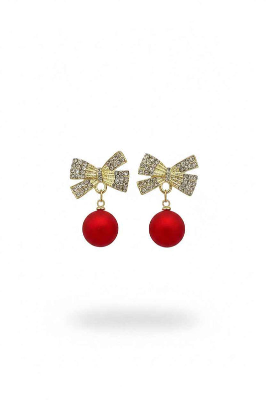 Whispers Classy Bow ornament Dangle Earrings