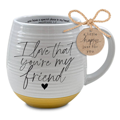 Dicksons - Taza LCP "Me encanta que seas mi amigo" (18 oz)
