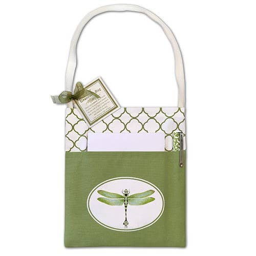 Gratitude Bag - Note Pad and Pen  Dragonfly