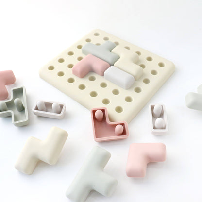 Pentomino Silicone Puzzle – Montessori Shape & Logic Toy