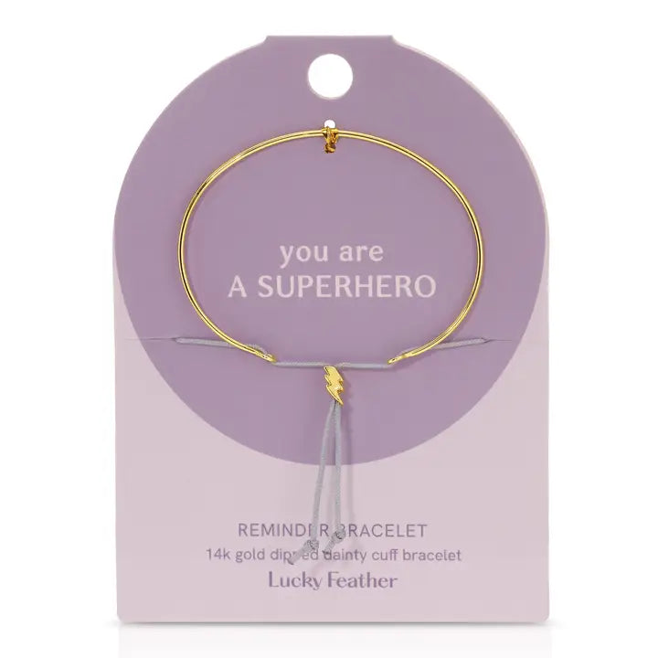 Reminder Bracelet - A Superhero (Ligtening Bolt)