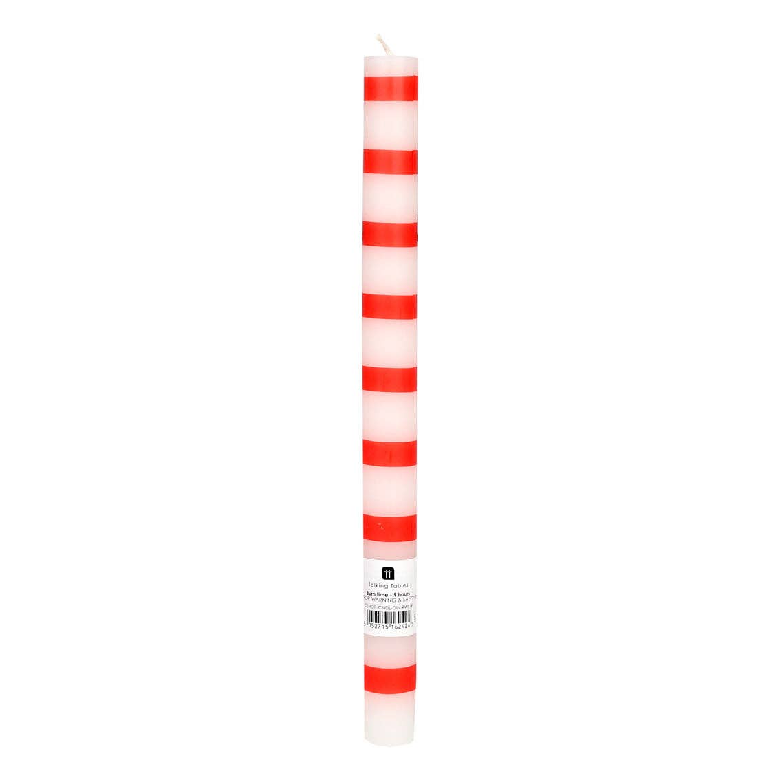 Red & White Stripe Candles