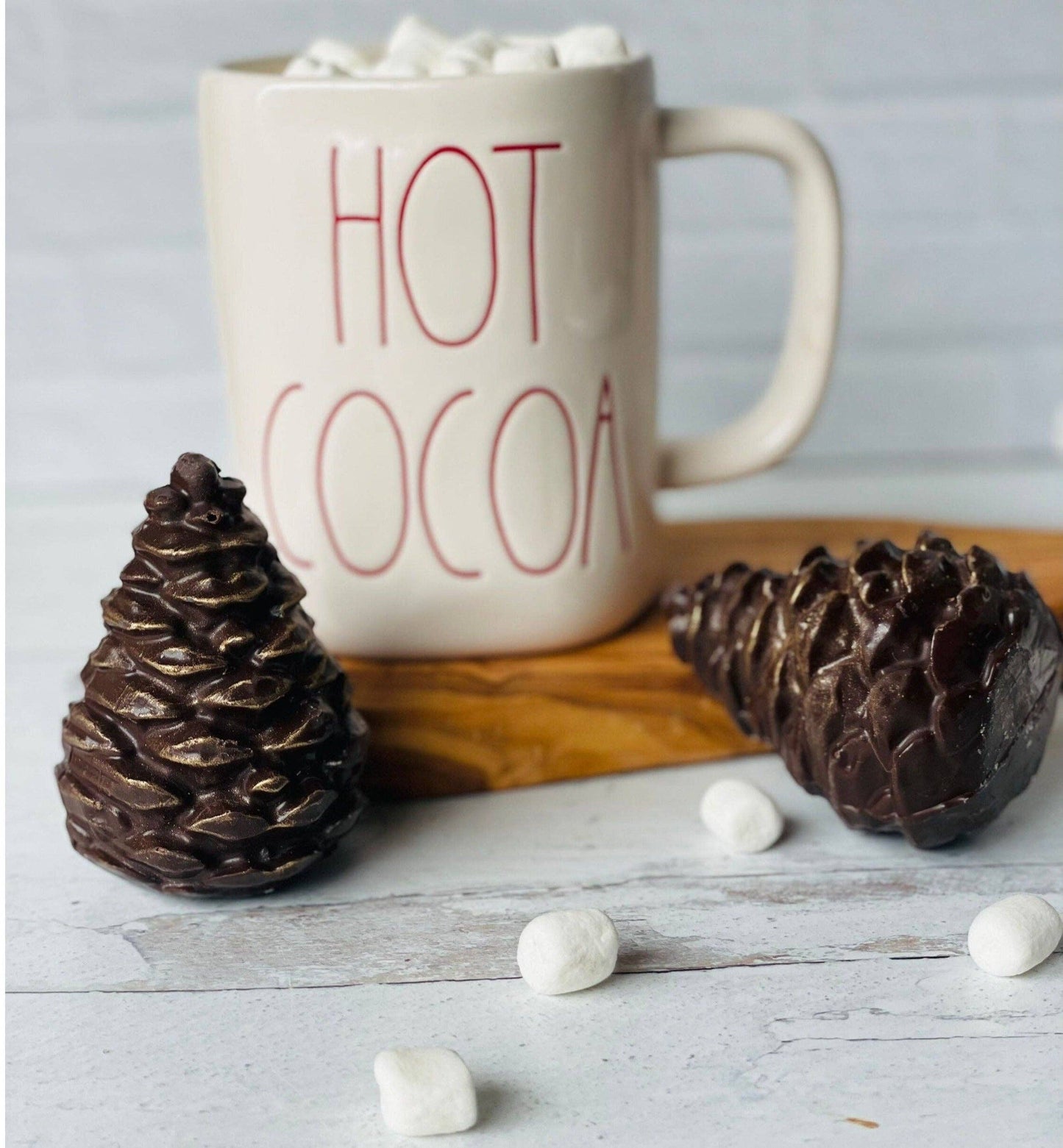 Pine Cone Hot Cocoa Bombs