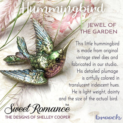 Hummingbird Brooch Pin