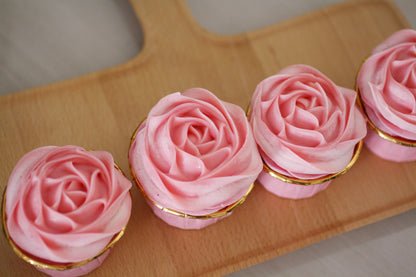 Rose Cupcake Soap (Rose Petals) 5oz