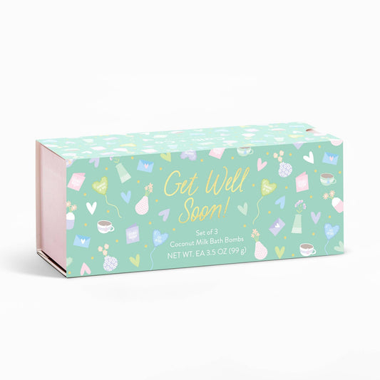 Get Well Soon Bath Bomb Gift Set - Cait + Co