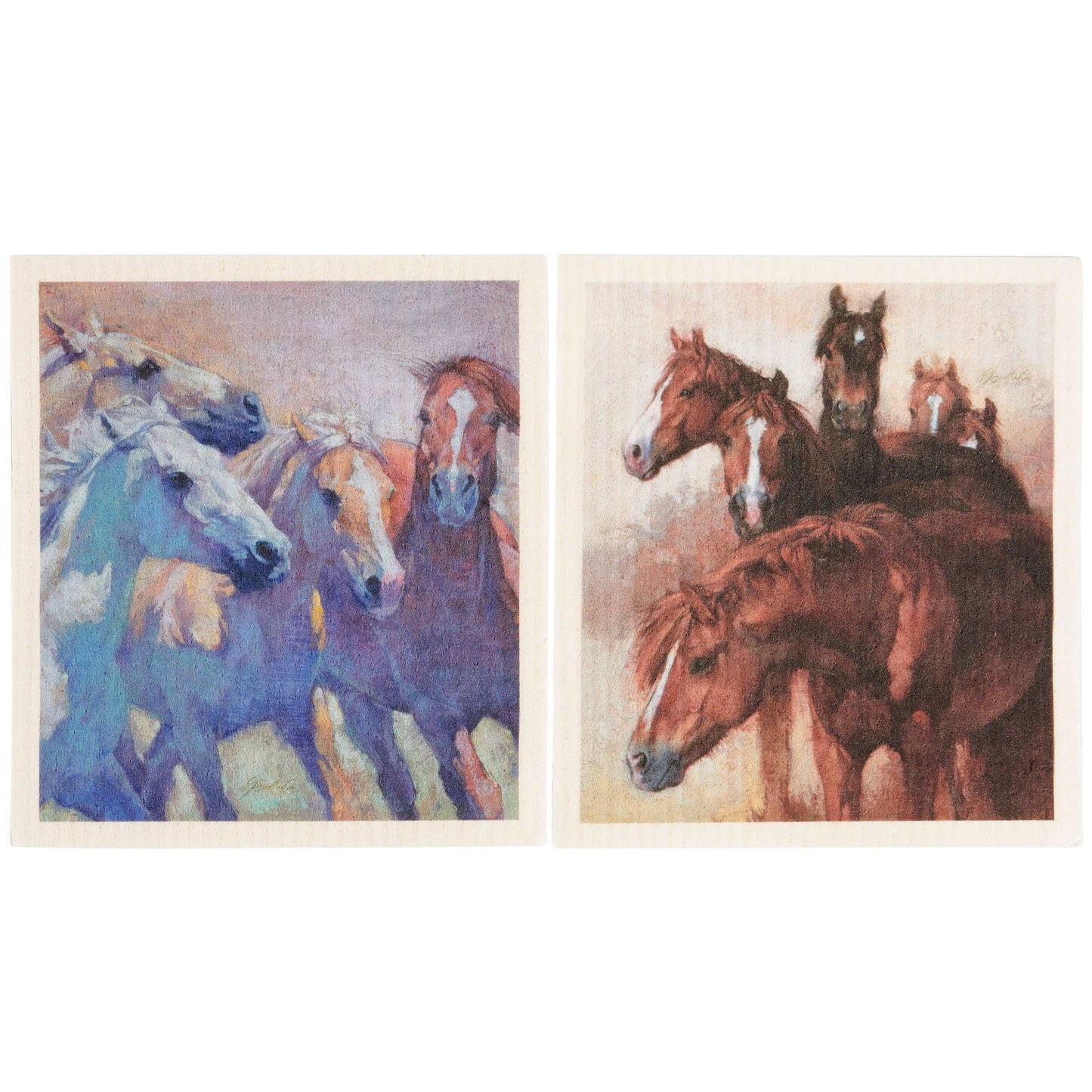 Wild Horses Swedish Dishcloth Set
