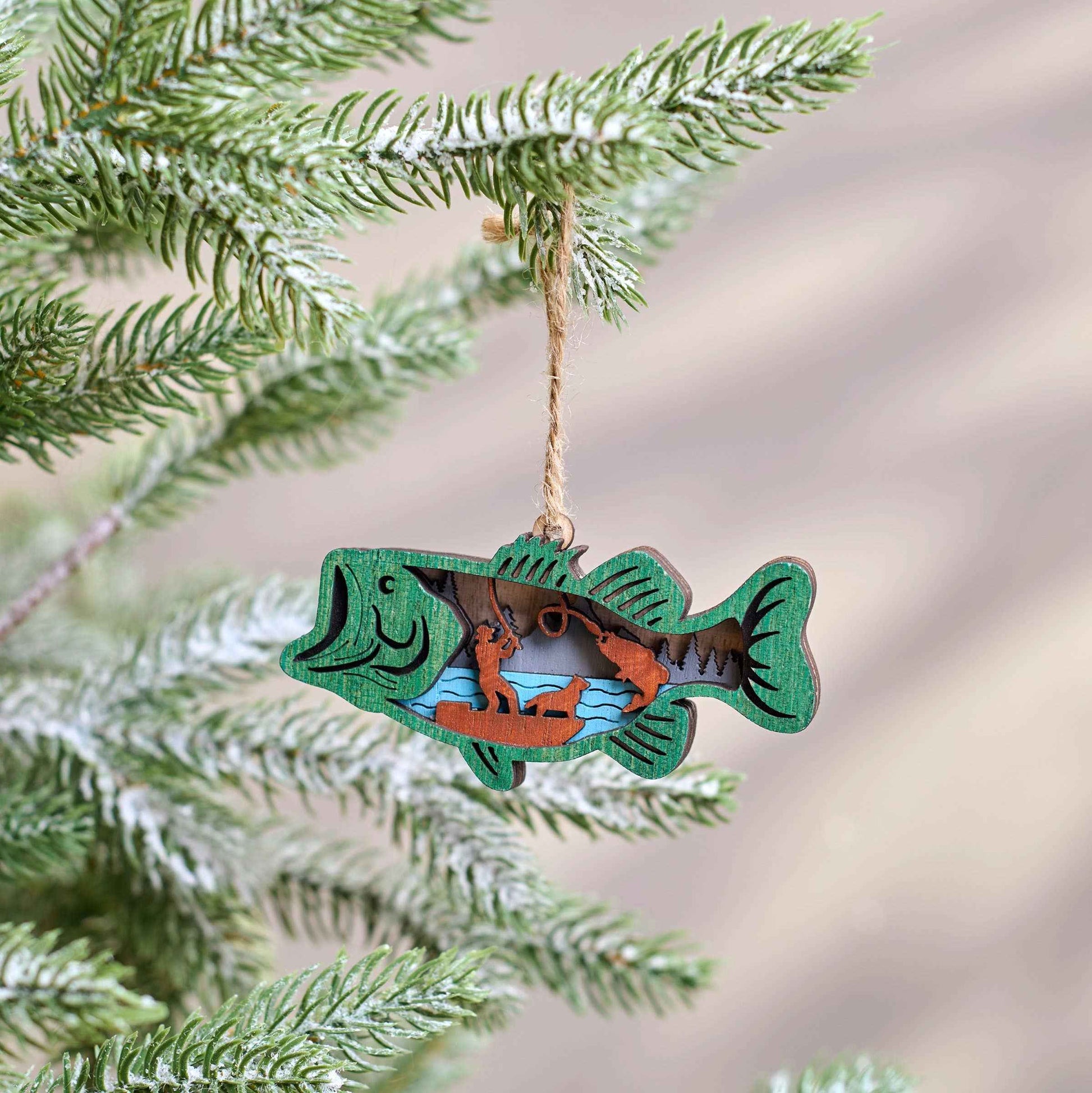 Smallmouth Bass Magnetic Ornament