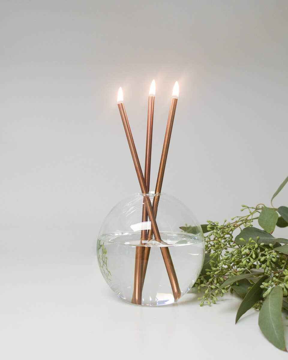 Neva Clear Vase for Everlasting Candles [x6 Vases]