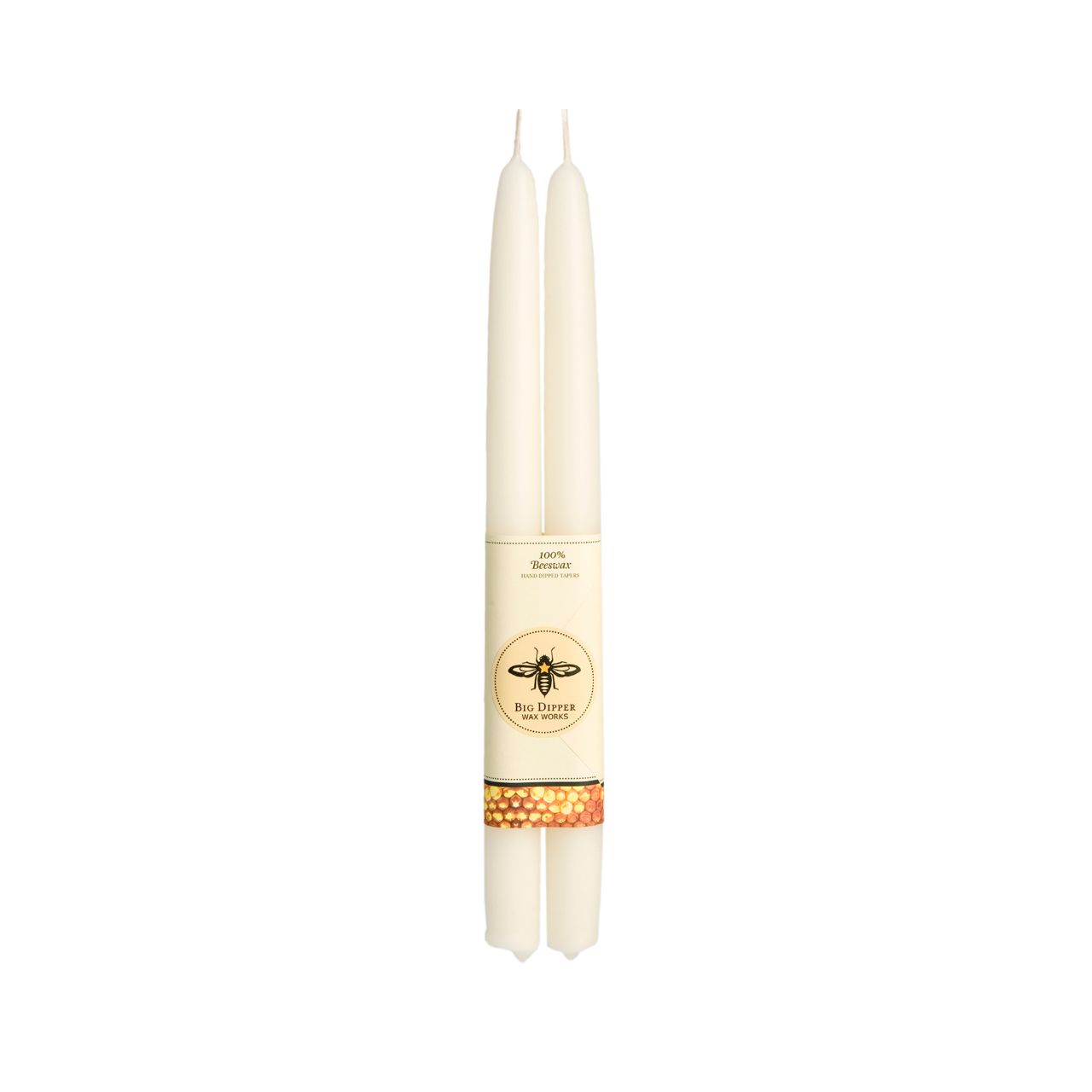 Velas cónicas de cera de abeja 100% pura