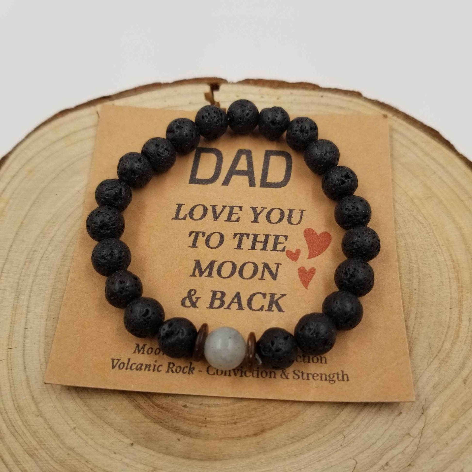 Volcano Stone Moonlight Stone Bracelet - Father's Day gift