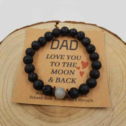 Volcano Stone Moonlight Stone Bracelet - Father's Day gift